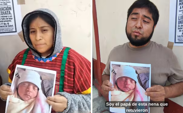 Indígenas Triquis acusan m4ltrato en hospital y caso se vuelve viral; piden la entrega inmediata de su recién nacida
