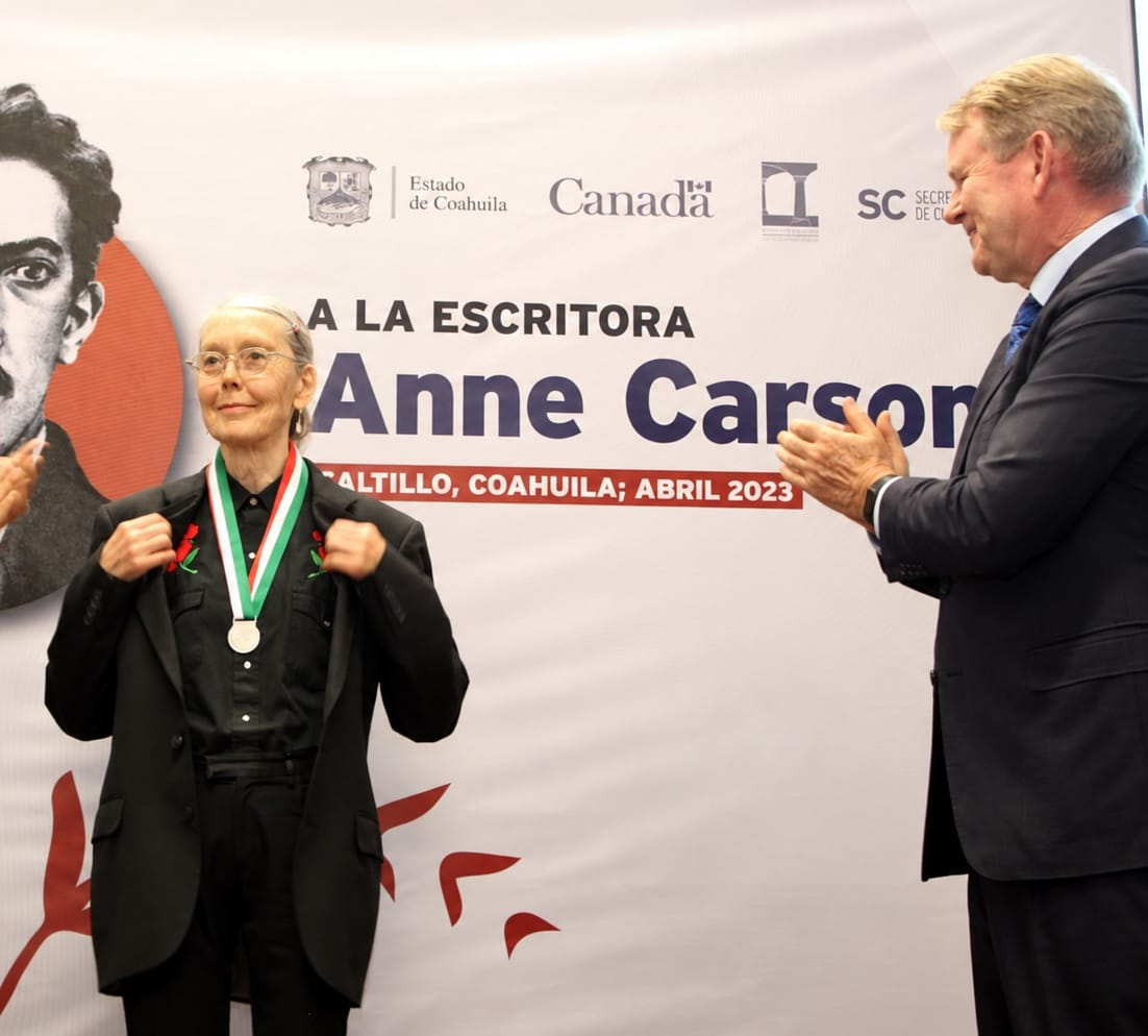 COAHUILA CELEBRA EL PREMIO NOBEL DE LITERATURA OTORGADO A ANNE CARSON