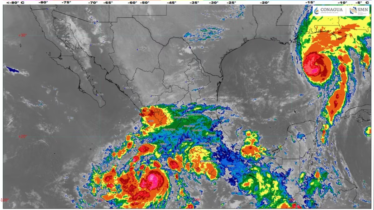Huracán ‘Isaías’ avanza hacia EU… y ‘Simón’ se fortalece a categoría 2: ¿Dónde impactará en México?