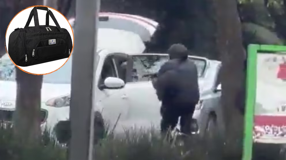 Banda de asaltantes sigue a un cuentahabiente y a mano armada solo se llevan una maleta con ropa de gimnasio