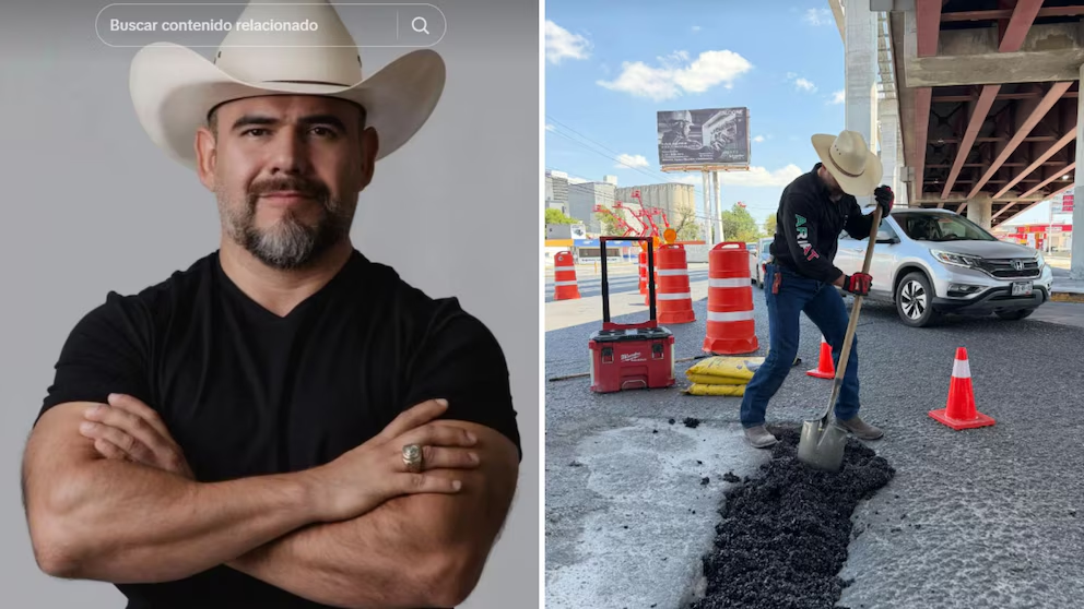 Manuel Cantú ‘El Potro’, el influencer que reparaba baches, busca convertirse en gobernador de Nuevo León