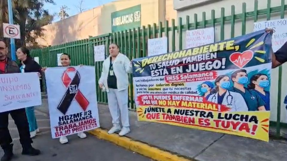 Arrancan las manifestaciones en Salamanca en el marco de la megamarcha de trabajadores del IMSS