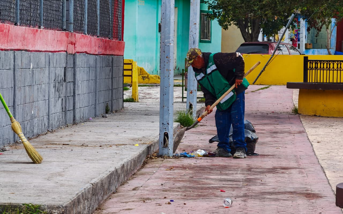 Trabaja Gobierno Municipal en el mantenimiento de espacios públicos