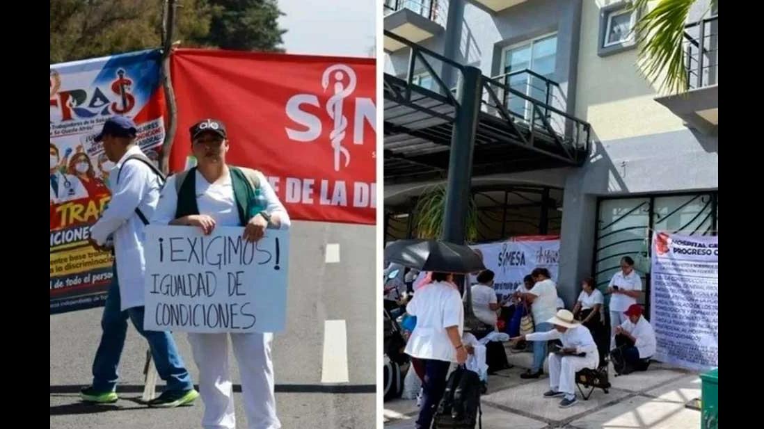 … Y presionan trabajadores al IMSS; piden transparencia